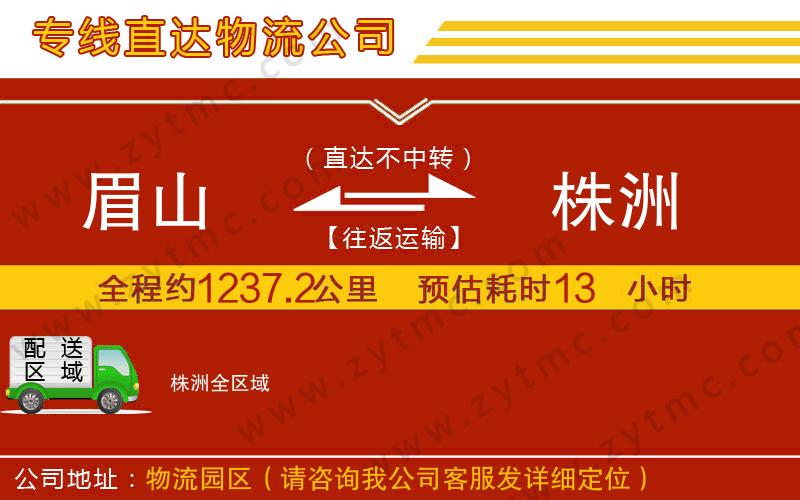 眉山到株洲物流公司