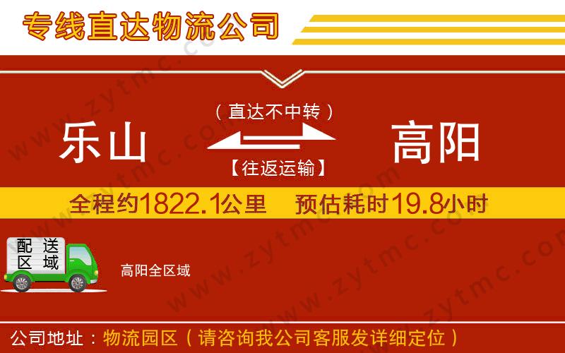 樂(lè)山到高陽(yáng)物流公司