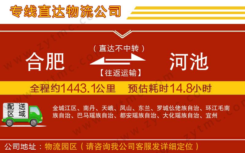 合肥到河池物流專線